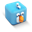 Cubed Tweet Bird Icon 32x32 png