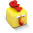 Cubed Rooster Icon