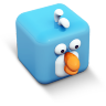 Cubed Tweet Bird Icon 96x96 png