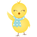 Waving Chicken Icon 128x128 png