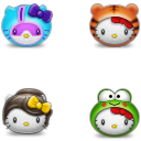 Hello Kitty Bumper Icons