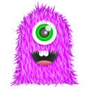 Purple Monster Icon 128x128 png