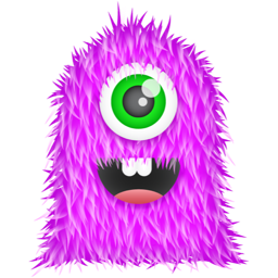 Purple Monster Icon 256x256 png