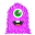 Purple Monster Icon 32x32 png