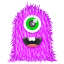Purple Monster Icon 64x64 png