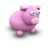 Pink Cow Icon 48x48 png