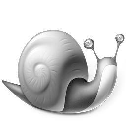 Grey Snail Icon 256x256 png