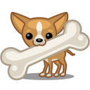 Dog Chihuahua Bone Icon 128x128 png
