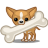 Dog Chihuahua Bone Icon 48x48 png