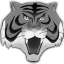 Grey Tiger Icon 64x64 png