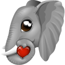 Elephant Icon 128x128 png