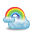 Weather Rainbow Only Icon 32x32 png
