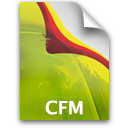 Adobe Dreamweaver CFM Icon 128x128 png