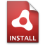 Adobe AIR Installer Package Icon 64x64 png
