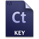 Adobe Contribute Key Icon 128x128 png
