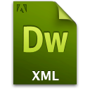 Adobe Dreamweaver XML Icon 128x128 png