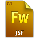 Adobe Fireworks JSF Icon 128x128 png