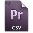 Adobe Premiere Pro CSV Icon 128x128 png
