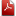 Adobe Reader PxDF Icon 16x16 png