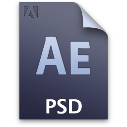 Adobe After Effects PSD Icon 256x256 png
