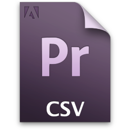 Adobe Premiere Pro CSV Icon 256x256 png