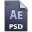 Adobe After Effects PSD Icon 32x32 png
