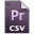 Adobe Premiere Pro CSV Icon 32x32 png