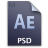 Adobe After Effects PSD Icon