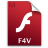 Adobe Flash Player F4V Icon 48x48 png