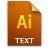 Adobe Illustrator Text Icon 48x48 png