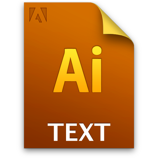 Adobe Illustrator Text Icon 512x512 png