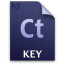Adobe Contribute Key Icon 64x64 png