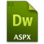 Adobe Dreamweaver ASPX Icon 64x64 png