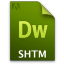 Adobe Dreamweaver SHTM Icon 64x64 png