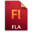 Adobe Flash FLA Icon 64x64 png