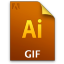 Adobe Illustrator GIF Icon 64x64 png
