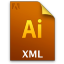 Adobe Illustrator XML Icon 64x64 png