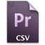 Adobe Premiere Pro CSV Icon 64x64 png