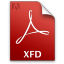 Adobe Reader XFD Icon 64x64 png