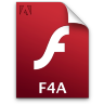 Adobe Flash Player F4A Icon 96x96 png
