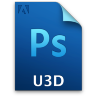 Adobe Photoshop U3D Icon 96x96 png