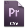 Adobe Premiere Pro CSV Icon 96x96 png