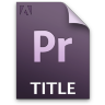 Adobe Premiere Pro TITLE Icon 96x96 png