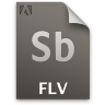 Adobe Soundbooth FLV Icon 96x96 png