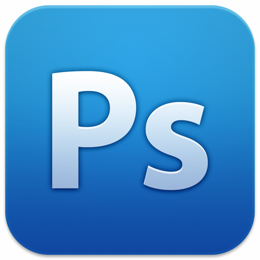 Photoshop White Icon - Adobe Replacement Icons - SoftIcons.com