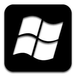 App Windows Icon - Black Icons - SoftIcons.com