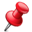 Thumbtack Red Icon