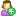 User Female Add 2 Icon 16x16 png