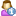 User Female Info Icon 16x16 png