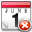 Calendar Delete 2 Icon 32x32 png